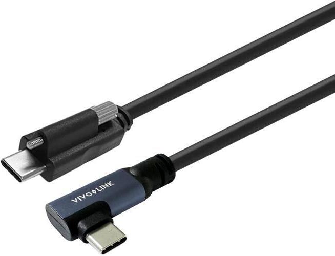 VivoLink USB-C to Angled Cable 2m with lock screw Supports - Kabel - Digital/Daten (PROUSBCMMS2A) von VivoLink