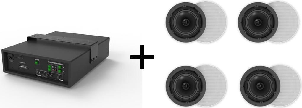 VivoLink audiopack Subwoofer 8 50W+ 4 x ceiling speakers - Lautsprecher (AUDIOPACK4) von VivoLink