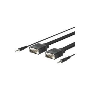 Vivolink 30m VGA + 3.5mm m/m VGA-Kabel VGA (D-Sub) Schwarz (PROVGAS30) von VivoLink