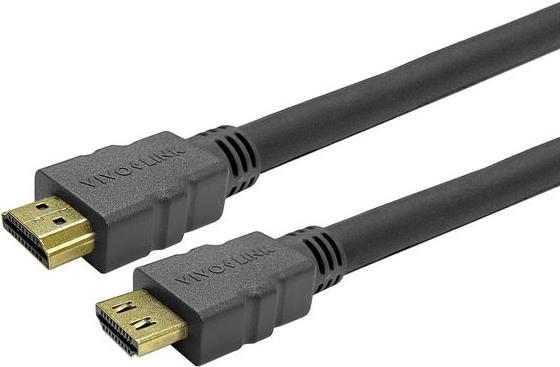 Vivolink PROHDMIHD1L. Kabellänge: 1 m, Anschluss 1: HDMI Typ A (Standard), Steckverbinder 1 Geschlecht: Männlich, Anschluss 2: HDMI Typ A (Standard), Steckverbinder 2 Geschlecht: Männlich, Beschichtung Steckerkontakte: Gold, HDMI-Version: 2.0, 3D, Datenübertragungsrate: 18 Gbit/s, Audio Return Channel (ARC), Produktfarbe: Schwarz (PROHDMIHD1L) von VivoLink