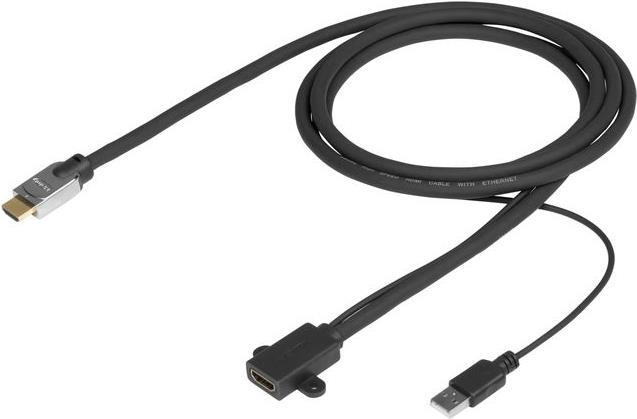 Vivolink PROHDMIHDMFM3-LSZH. Kabellänge: 3 m, Anschluss 1: HDMI Typ A (Standard), Steckverbinder 1 Geschlecht: Männlich, Anschluss 2: HDMI Typ A (Standard), Steckverbinder 2 Geschlecht: Weiblich, Datenübertragungsrate: 18 Gbit/s, Produktfarbe: Schwarz (PROHDMIHDMFM3-LSZH) von VivoLink