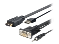 Vivolink PROHDMIMVGA5, 5 m, HDMI+VGA+USB+3.5mm, HDMI+VGA (D-Sub) +USB+3.5mm, Männlich, Männlich, Gerade von VivoLink