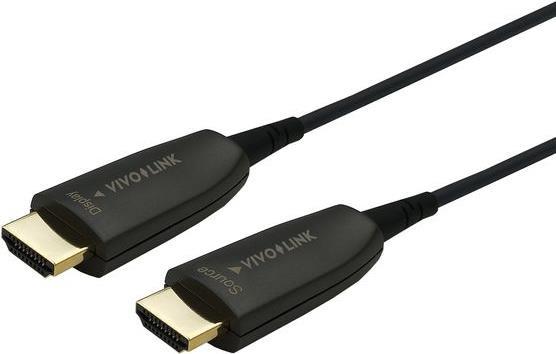 Vivolink PROHDMIOP8K40. Kabellänge: 40 m, Anschluss 1: HDMI Typ A (Standard), Steckverbinder 1 Geschlecht: Männlich, Anschluss 2: HDMI Typ A (Standard), Steckverbinder 2 Geschlecht: Männlich, HDMI-Version: 2.1, 3D, Datenübertragungsrate: 60 Gbit/s, Produktfarbe: Schwarz (PROHDMIOP8K40) von VivoLink