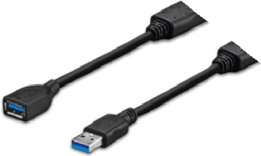 Vivolink PROUSB3AAF3C USB Kabel 3 m USB 3.2 Gen 1 (3.1 Gen 1) USB A Schwarz (PROUSB3AAF3C) von VivoLink