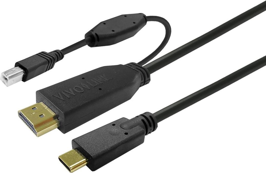 Vivolink PROUSBCHDMIUSBB7.5 USB Kabel 7,5 m USB 3.2 Gen 1 (3.1 Gen 1) USB C Schwarz (PROUSBCHDMIUSBB7.5) von VivoLink