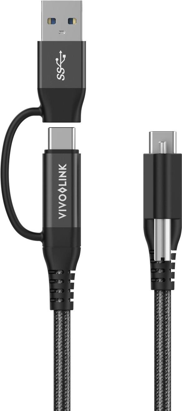Vivolink PROUSBCMM1.5ADP USB Kabel 1,5 m USB 3.2 Gen 2 (3.1 Gen 2) USB C Schwarz (PROUSBCMM1.5ADP) von VivoLink