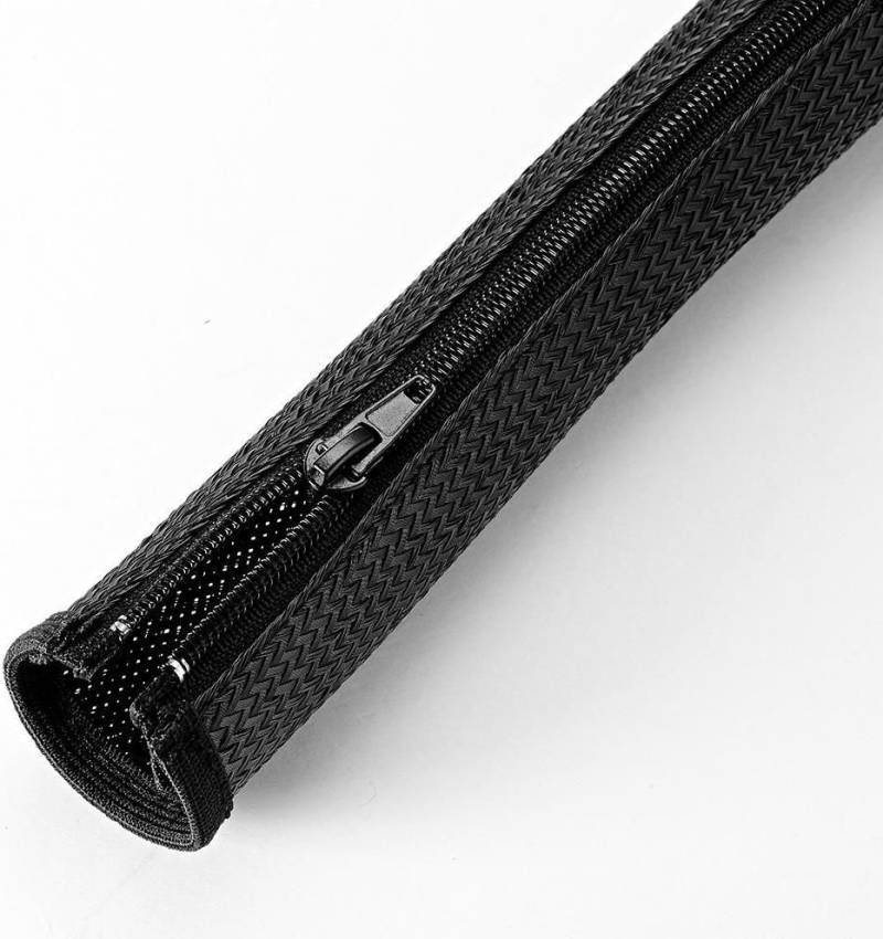 Vivolink PROZIPSLEEVE1218. Produktfarbe: Schwarz, Material: Polyester. Durchmesser: 1,2 cm, Länge (mm): 1800 mm (PROZIPSLEEVE1218) von VivoLink