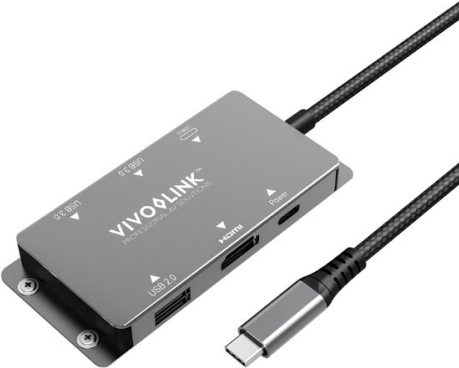 Vivolink VLUSBCHUB - 2.0/3.2 Gen 1 (3.1 Gen 1) - USB Typ-C - HDMI-Ausgang - DisplayPorts ausgang (VLUSBCHUB) von VivoLink