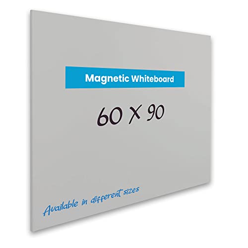 Vivol Whiteboard, magnetisch, rahmenlos | Magnettafel ohne Stifteablage | Filztafel Wand magnetisch | 8 Größen magnetisch abwischbar (60 x 90, Grau) von Vivol