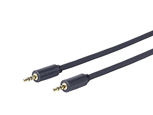 VivoLink 3.5MM Cable LSZH M-M 3 Meter Ultra Flexible, 24AWG Heavy, PROMJLSZH3 (Ultra Flexible, 24AWG Heavy Duty, Double-Shielding, Gold-Plated Connector) von Vivolink