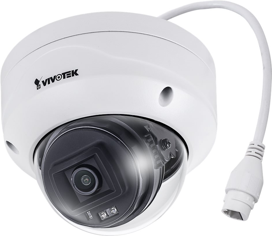 Vivotek C Series FD9380-H - Netzwerk-Überwachungskamera - Kuppel - Außenbereich - Vandalismussicher / Wetterbeständig - Farbe (Tag&Nacht) - 5 MP - 2560 x 1920 - feste Irisblende - feste Brennweite - LAN 10/100 - MJPEG, H.264, H.265 - PoE Class 2 (FD9380-H (2.8MM)) von Vivotek