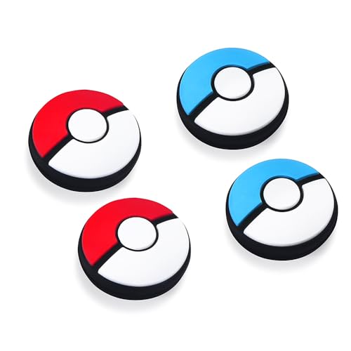 Viwind Switch Joystick Kappen Thumb Grips Kompatibel mit Nintendo Switch/OLED/Lite Controller Zubehör,4 Stück Silikon Analog Thumb Stick Joy Con Grip-Ball(Type G) von Viwind