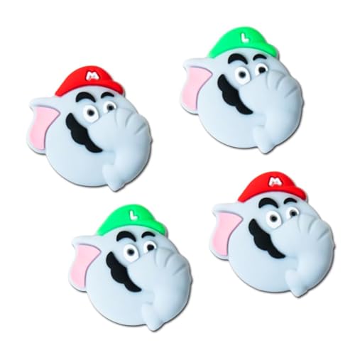 Viwind Switch Joystick Kappen Thumb Grips Kompatibel mit Nintendo Switch/OLED/Lite Controller Zubehör,4 Stück Silikon Analog Thumb Stick Joy Con Grip-Elephant Viwind Switch Joystick Kappen Thumb Grips Kompatibel mit Nintendo Switch/OLED/Lite Controller Zubehör,4 Stück Silikon Analog Thumb Stick Joy Con Grip-Elephant von Viwind