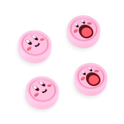 Viwind Switch Joystick Kappen Thumb Grips Kompatibel mit Nintendo Switch/OLED/Lite Controller Zubehör,4 Stück Silikon Analog Thumb Stick Joy Con Grip-Kabi von Viwind
