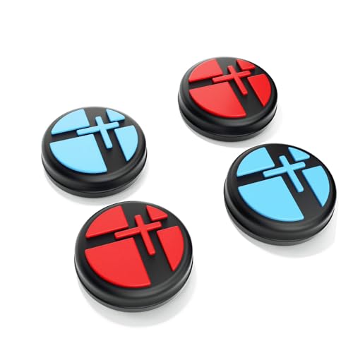 Viwind Switch Joystick Kappen Thumb Grips Kompatibel mit Nintendo Switch/OLED/Lite Controller Zubehör,4 Stück Silikon Analog Thumb Stick Joy Con Grip-Contra Viwind Switch Joystick Kappen Thumb Grips Kompatibel mit Nintendo Switch/OLED/Lite Controller Zubehör,4 Stück Silikon Analog Thumb Stick Joy Con Grip-Contra von Viwind