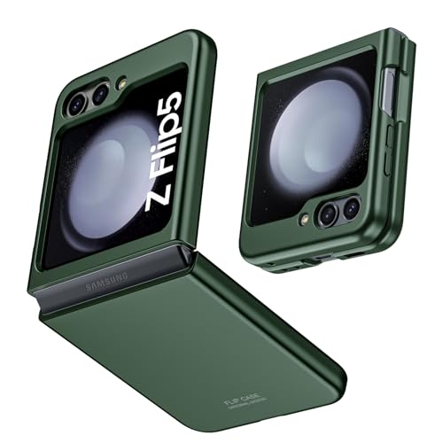 Hülle für Samsung Galaxy Z Flip 5, Hart Ultra Dünn PC Kratzfest Schutzhülle Anti-Rutsch Slim Matte Case Cover für Samsung Galaxy Z Flip5 Grün Hülle für Samsung Galaxy Z Flip 5, Hart Ultra Dünn PC Kratzfest Schutzhülle Anti-Rutsch Slim Matte Case Cover für Samsung Galaxy Z Flip5 Grün von Vizvera