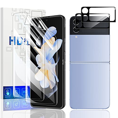Vizvera [ 2 Pack Samsung Galaxy Z Flip 4 Displayschutzfolie+2 Pack Flip 4 Linse gehärtete Glasfolie HD Transparent Kratzfest Displayschutzfolie für Samsung Galaxy Z Flip 4 2022 5G Vizvera [ 2 Pack Samsung Galaxy Z Flip 4 Displayschutzfolie+2 Pack Flip 4 Linse gehärtete Glasfolie HD Transparent Kratzfest Displayschutzfolie für Samsung Galaxy Z Flip 4 2022 5G von Vizvera