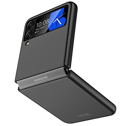 Vizvera Handyhülle für Samsung Galaxy Z Flip 4, Ultradünnes PC Matte Case Handyhülle Smartphone Cover für Galaxy Z Flip 4 2022, Schwarz Vizvera Handyhülle für Samsung Galaxy Z Flip 4, Ultradünnes PC Matte Case Handyhülle Smartphone Cover für Galaxy Z Flip 4 2022, Schwarz von Vizvera