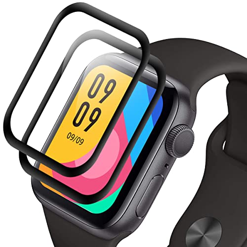 Vkaiy 2 Stück Schutzfolie Kompatibel mit Apple Watch Series 7 45MM, 3D Full Cover Displayschutzfolie für Apple Watch 45MM Folie, Anti-Fingerprint, Blasenfrei, Anti-Kratzer von Vkaiy