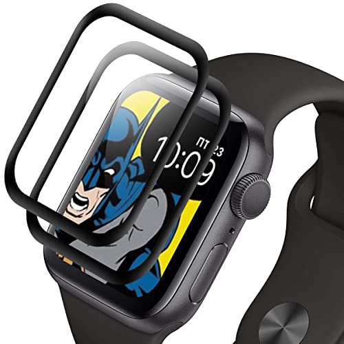 Vkaiy 2 Stück Schutzfolie Kompatibel mit Apple Watch Series 8/7 45mm, 3D Full Cover Displayschutzfolie für Apple Watch 45mm Folie, Anti-Fingerprint, Blasenfrei, Anti-Kratzer von Vkaiy