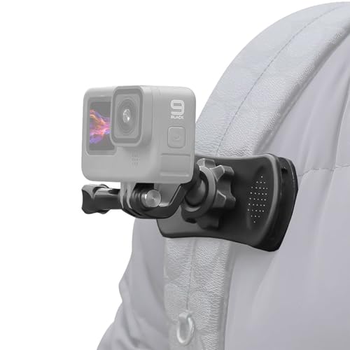 Vkesen Rucksack Halterung, 360° Drehbare Schnellclip Halter Halterung Kompatibel mit GoPro Hero 11, 10, 9, 8,7, 6, 5, DJI und andere Action Kameras von Vkesen