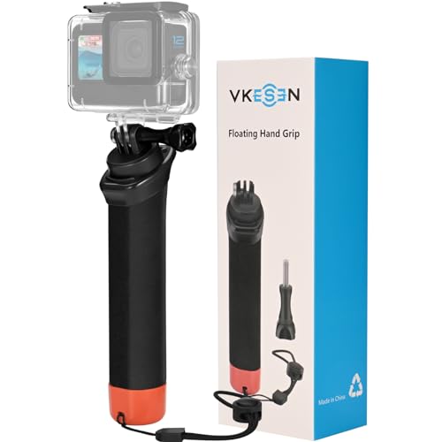Vkesen Schwimmender Handgriff für GoPro,Handler für Action Cam,Wasserdichter Griff Kompatibel mit GoPro Hero 12/11/10/9/8/7/6/Max, Insta360 Ace/Ace Pro/ONE RS, DJI Osmo Action,AKASO Action Kameras Vkesen Schwimmender Handgriff für GoPro,Handler für Action Cam,Wasserdichter Griff Kompatibel mit GoPro Hero 12/11/10/9/8/7/6/Max, Insta360 Ace/Ace Pro/ONE RS, DJI Osmo Action,AKASO Action Kameras von Vkesen