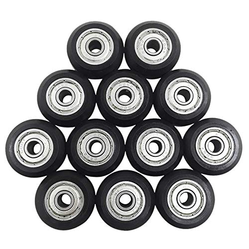 Vklopdsh 12 Pcs 625Zz Plastic Pulley Wheels with Bearings Gear for 3D Printer Compatible with -10 / -10S / Router Hybrid von Vklopdsh