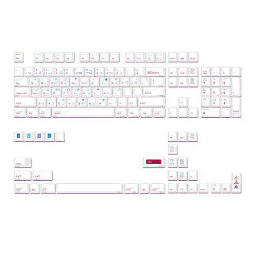 Vklopdsh 136 Tasten PBT-CAD Tastenkappen Sublimation Mechanische Tastaturtasten Kappen 6,25U 7U Kleiner Kompletter Satz Tastatur Kappen von Vklopdsh