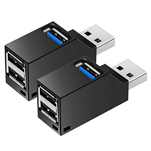 Vklopdsh 2 Stück Serie 3 Ports USB Hub Mini USB 3.0 Verteilerbox für PC Laptop U Disc Kartenleser Laptop von Vklopdsh