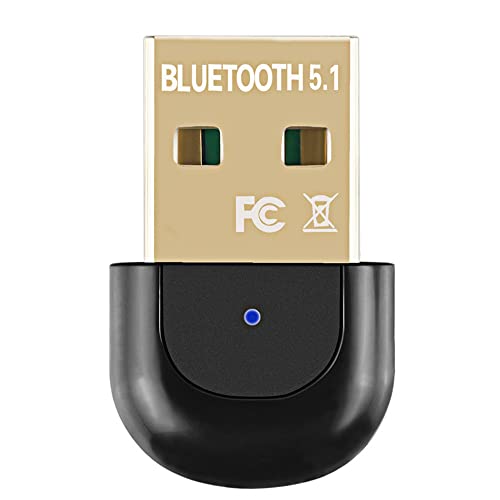 Vklopdsh USB Bluetooth 5.1 Adapter Bluetooth USB Sender Lautsprecher Tastatur Maus Drucker EmpfäNger für PC Win 7/8/10/11 von Vklopdsh