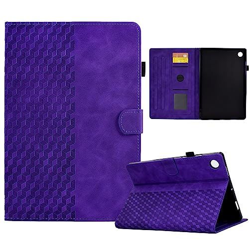 VKooer Hülle für Samsung Galaxy Tab A9 Plus (11 Zoll) 2023 Schutzhülle SM-X210/X215/X216 Premium PU Ledertasche TPU Stoßfest Folio Case Auto Schlaf/Wach Funktion - Lila von Vkooer