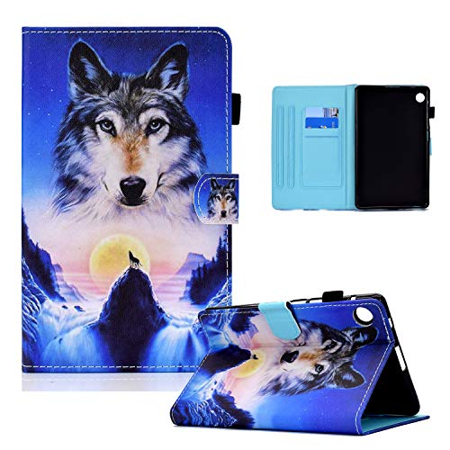 VKooer Hülle für Samsung Galaxy Tab A9 Plus (11.0 Zoll) 2023 SM-X216B Schutzhülle mit Muster Kunstleder TPU Stoßfest Folio Case mit Kartentasche Standfunktion von Vkooer