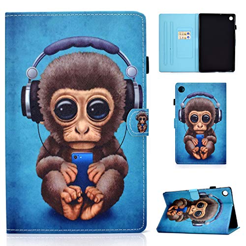 VKooer Hülle für Samsung Galaxy Tab A9 Plus (11.0 Zoll) 2023 SM-X216B Schutzhülle mit Muster Kunstleder TPU Stoßfest Folio Case mit Kartentasche Standfunktion von Vkooer