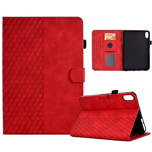 Vkooer Hülle für Lenovo Tab P11 (2nd Gen)/ Pad Plus 2023 (11,5 Zoll) Schutzhülle TB350FU / TB350XU PU Leder Flip Ständer Cover Case Würfel mit Stifthalter, Lenovo Tab P11 Gen 2 Tablet Taschen, Rot von Vkooer