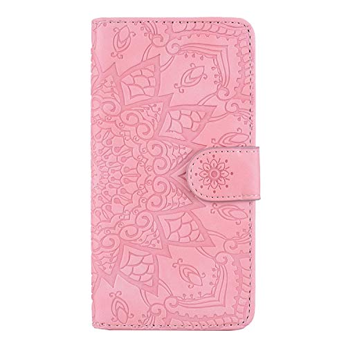 Vkooer Hülle für Samsung Galaxy S23 Ultra Handyhülle PU Leder Schutzhülle Flip Brieftasche Case Cover mit Tasche Standfunction Magnetische Klapphülle für Samsung Galaxy S23 Ultra 5G - Rosa von Vkooer