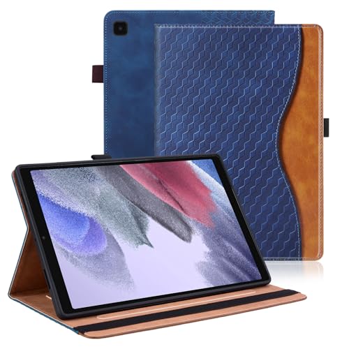 Vkooer Hülle für Samsung Galaxy Tab A7 Lite 8.7'' 2021 SM-T220/T225 Schutzhülle PU Ledertasche Folio Cover Case mit Kartentasche für Samsung Tab A7 Lite - Marineblau von Vkooer