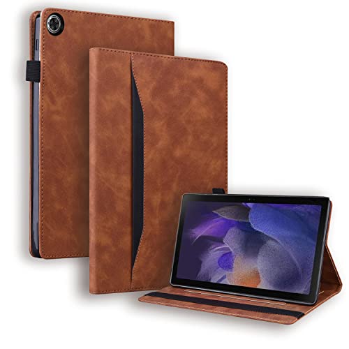 Vkooer Hülle für Samsung Galaxy Tab A9+/A9 Plus (11 Zoll) 2023 Tablette Schutzhülle PU Leder SM-X210/X215/X216 Folio Cover Case Ständhülle mit Kartentasche Tablet Hülle, Braun von Vkooer