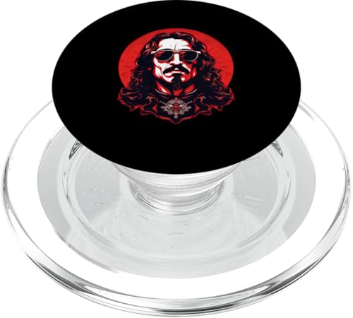 Vlad Der Pfähler mit Sonnenbrille PopSockets PopGrip für MagSafe von Vlad The Impaler Art Style Designs For Historians