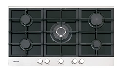 Einbau Gaskochfeld Nodor GCI 59, Gas-auf-Glas mit Aluminium-Bedienfeld, 5 Brenner, autark, 87 cm breit Einbau Gaskochfeld Nodor GCI 59, Gas-auf-Glas mit Aluminium-Bedienfeld, 5 Brenner, autark, 87 cm breit von Vlano
