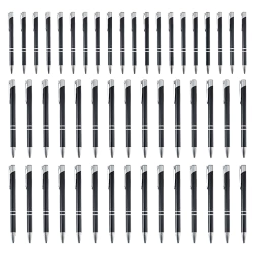 Vllold Business-Stifte, 50 x Metall- -Stifte, multifunktionaler Schreibstift mit silberfarbenem Clip, modisches Schreibwaren für Studenten, Lehrer, Profis, Meetings, Hochzeitsjournaling Vllold Business-Stifte, 50 x Metall- -Stifte, multifunktionaler Schreibstift mit silberfarbenem Clip, modisches Schreibwaren für Studenten, Lehrer, Profis, Meetings, Hochzeitsjournaling von Vllold