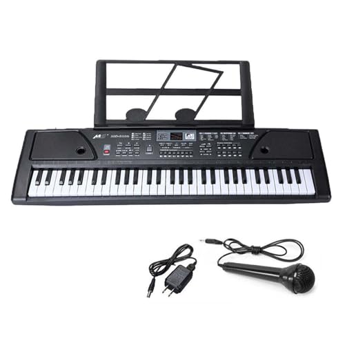 Vlocky Keyboard Piano Tragbares 61 Tasten Digital Piano mit Noten Notenständer, Mikrofon, 16 Töne, 10 Rhythmen, 6 Demos, 8 Percussion, für Anfänger und Kinder von 3-12 Jahren Vlocky Keyboard Piano Tragbares 61 Tasten Digital Piano mit Noten Notenständer, Mikrofon, 16 Töne, 10 Rhythmen, 6 Demos, 8 Percussion, für Anfänger und Kinder von 3-12 Jahren von Vlocky