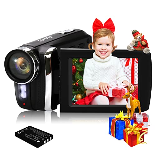 Vmotal 2.7K 20fps Digital Videokamera für Kinder/Studenten/Anfänger, Full HD 1080P 30fps 36MP Digitale Camcorder für Kinder von Vmotal