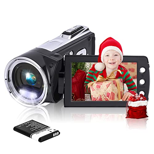 Vmotal gd8162 [Upgraded] 2,7K Digitale Videokamera 1080P FHD Camcorder 36MP / 2,7" TFT LCD-Bildschirm / 270 Grad drehbarer Camcorder für Kinder/Jugendliche von Vmotal