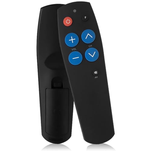 Vmxlso Senioren Fernbedienung TV, Senioren Fernbedienung mit Großen Tasten, Einfach zu Bedienen Fernbedienung Senioren, Universal Fernbedienung, Senioren Fernbedienung für TV, Kabel Ir Geräte Senioren von Vmxlso