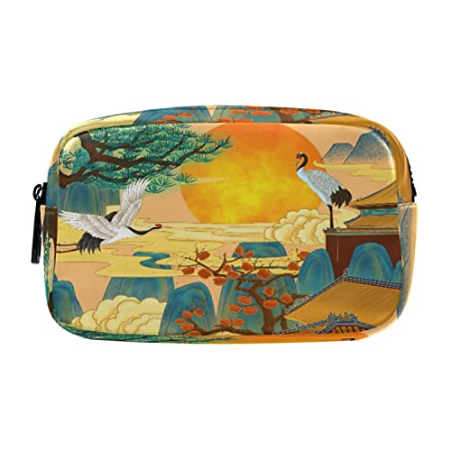 Phoenix Cloud Bird Sun Chinese Student Pencil Case Cosmetic Makeup Pouch Pen Bags for Girl Boy von Vnurnrn