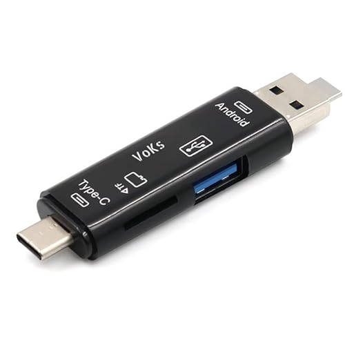 VoKs 5 in 1 USB 3.0 Typ-C Leser SD Kartenleser OTG Adapter Micro Speicherkarten USB-C iPhone von VoKs