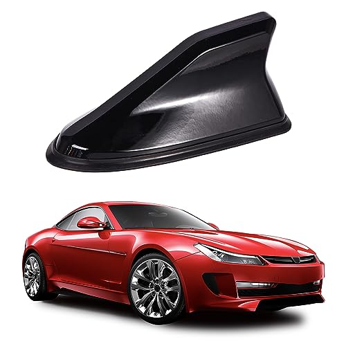 Voarge Universal Auto Auto Hai Dach Flosse Antenne Herz Pferd Antenne Auto Haifisch Klappe, Auto Dach Oben Auto Am/FM Radio, Schwarz von Voarge