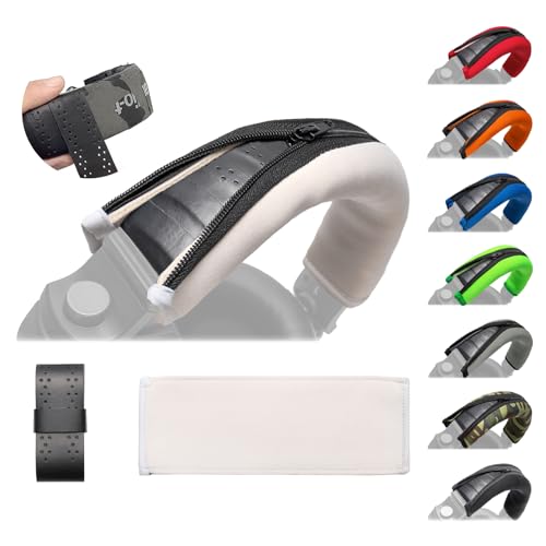 Voarmaks HDJ X7 Ersatz-Kopfband-Kissenbezug, kompatibel mit Pioneer HDJ-X5 X5BT HDJ-X7 X7BT X7S HDJ-X10 HDJ1000 HDJ1500 HDJ2000 DJ-Kopfhörer, Kopfbandschutz (weiß) von Voarmaks