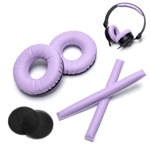 Voarmaks Lila Ersatz Ohrpolster Schaumstoff Kissen Stirnband Kompatibel mit Sennheiser HD25 HD 25 HD 25-1 HD25-1ii HD25SP HMD25 HME25 HMEC25 Kopfhörer von Voarmaks