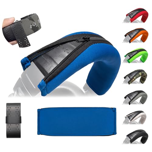 Voarmaks M50X Kopfbandabdeckung, doppellagiges Neopren-Kopfbandkissen, kompatibel mit Audio Technica ATH M50 M50X M50XBT M50S M40X M40 M30 M Serie Kopfhörer – Kopfbandschutz, Blau von Voarmaks